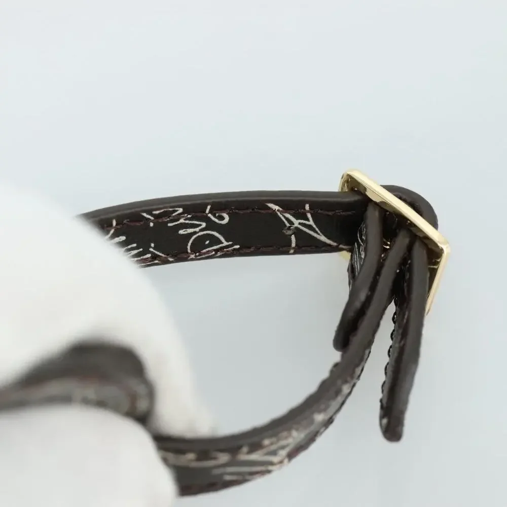 Berluti Calligraphy Name Tag Leather Brown